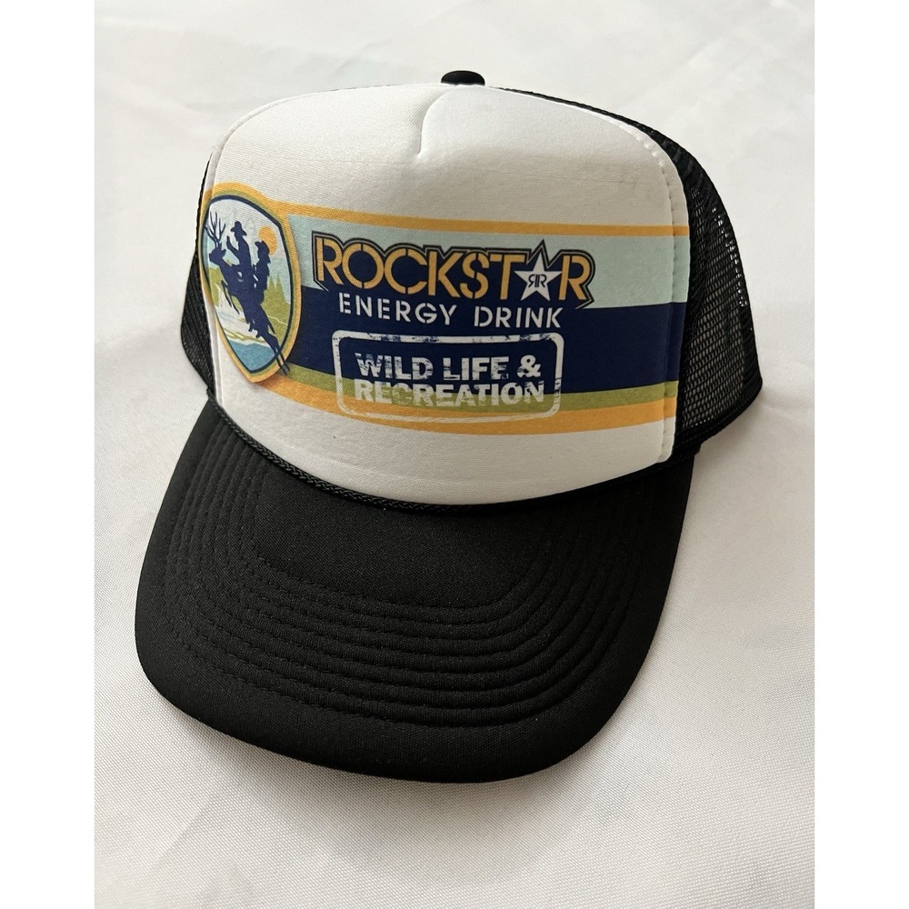 NEW HAT/CAP Rockstar Energy Drink Wild Life Recreation Mesh Trucker Snap Back